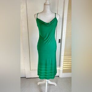 Sincerely Jules Emerald Green Cowl Neck Maxi Dress